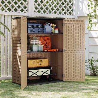 Uforic 10x8ft Metal Storage Shed with Lockable Doors & Vents