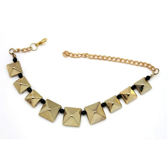 Women Western Fashion Gold Boot Bracelet Metal Chains Anklet Shoe Spikes Charms