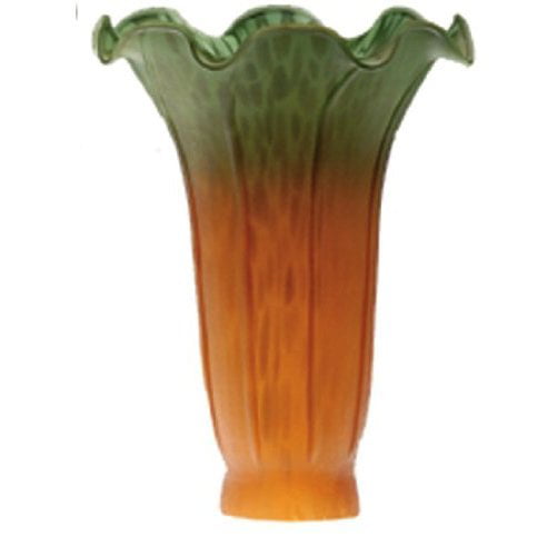3"W X 5"H Amber/Green Pond Lily Shade