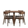 thumbnail image 6 of New Classic Furniture Gabby Solid Wood Round Dining Table in Walnut, 6 of 7