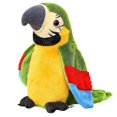 thumbnail image 1 of Perroquet Parlant Électrique Jouet en Peluche Oiseau Vert, 1 of 4