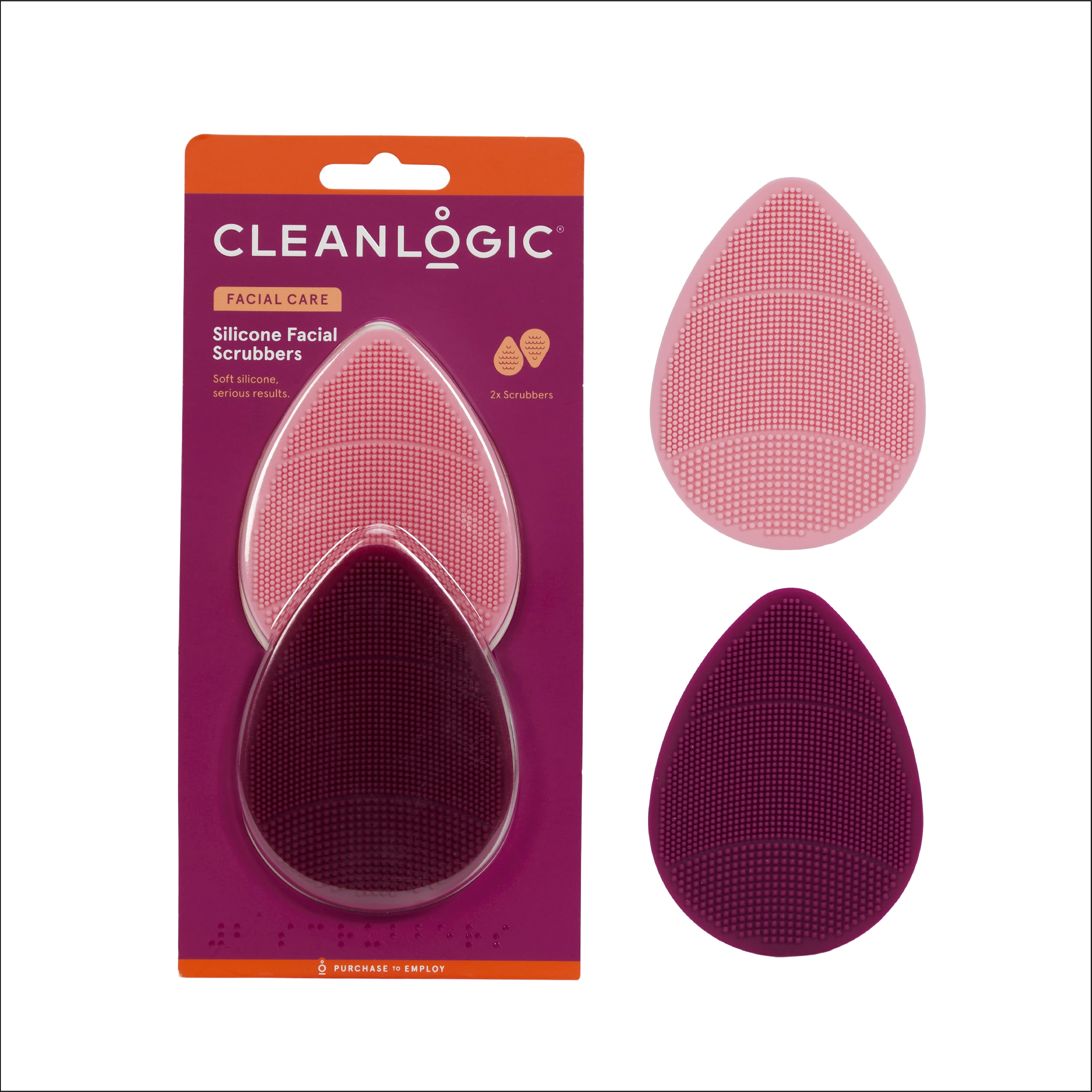 Spa Sonic Skin Care System Face & Body Polisher Kit, Lavender, 7