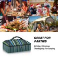 thumbnail image 7 of Iauyy Casserole Carrier for Hot Food Insulated Casserole Travel Carry Bag with Lid Food Warmer Bag for Party/Picnic,Vintage Blue, 7 of 7