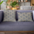 thumbnail image 3 of Plutus Brands Blue Diamond Cut Diamond Luxury Throw Pillow-Size:20" x 30", 3 of 9