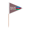 thumbnail image 1 of I Am From Azerbaijan Art Deco  Fashion Toothpick Triangle Cupcake Toppers Flag, 1 of 3