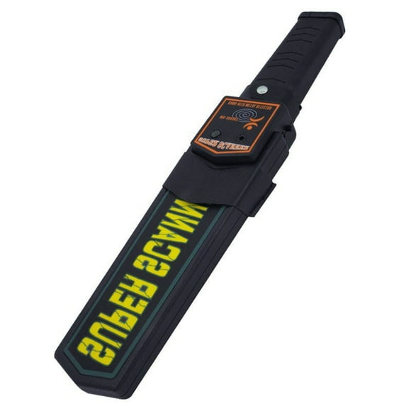 Escáner De Metales, Detector De Metales De Mano, Alarma Doble Multifuncional Amarilla Y Negra Para Estación De Seguridad