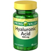 Spring Valley Hyaluronic Acid Capsules, 100 mg, 60 Count
