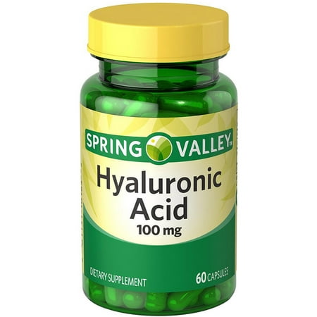 Spring Valley Hyaluronic Acid Capsules, 100 mg, 60 Count