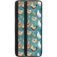 thumbnail image 1 of NETILGEN 2 PCS Refrigerator Door Handle Covers Set, Non-Slip Kitchen Appliance Decorative Mat for Fridge Dishwashers Microwave Indoor Home Kitchen Decoration, Rooster Sunflower Blue, 1 of 7