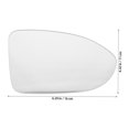 thumbnail image 2 of SEWCHICS Automotive Exterior Side Mirror Lens Clear Black Glass with ABS Housing for Cars, 2 of 8