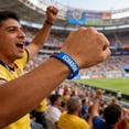 thumbnail image 1 of Silicona de la Copa Mundial de Fútbol con Argentina, Francia, Brasil, Países Bajos, EE. UU., Portugal, Italia, Banderas, pulsera suave y ajustable para aficionados y ropa para el día del partido, 1 of 6
