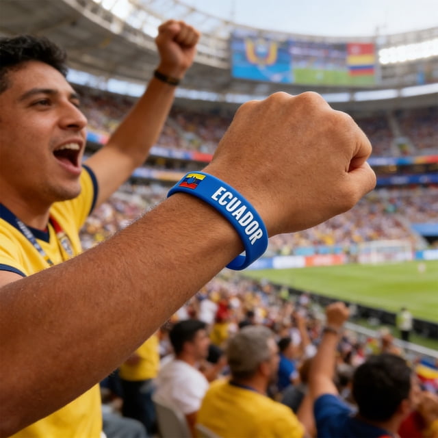 Silicona de la Copa Mundial de Fútbol con Argentina, Francia, Brasil, Países Bajos, EE. UU., Portugal, Italia, Banderas, pulsera suave y ajustable para aficionados y ropa para el día del partido