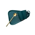 thumbnail image 4 of Juego de taza de café de cerámica perfecl Con Platillo y cuchara regalo para mujer verde, 4 of 8