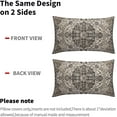 thumbnail image 4 of Black White Grey Ethnic Boho Pillow Covers 12X20 Inch Bohemian Carpet Vintage Floral Lumbar Pillow Cases southwestern Throw Pillow Set of 2 Home Decor for Living Room Bedroom Outdoor Cushion, 4 of 6