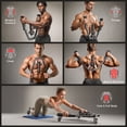 thumbnail image 5 of FLYBIRD 2-in-1 Twister Arm Trainer with Ab Roller, 22-440lbs Adjustable Chest Workout Equipment, Arm Exercise for Home (Includes Backpack & Pad), 5 of 10