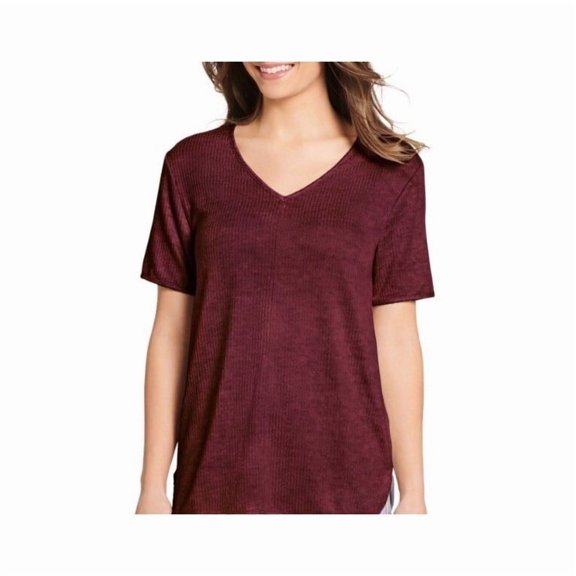 Jockey Luxe Lounge Short Sleeve Sleepwear T-Shirt LADIES SMALL SOFT STRETCH