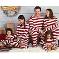 thumbnail image 2 of Christmas Family Matching Striped Sleepwear Outfits Cotton Pajamas Set XMAS Gift, 2 of 12