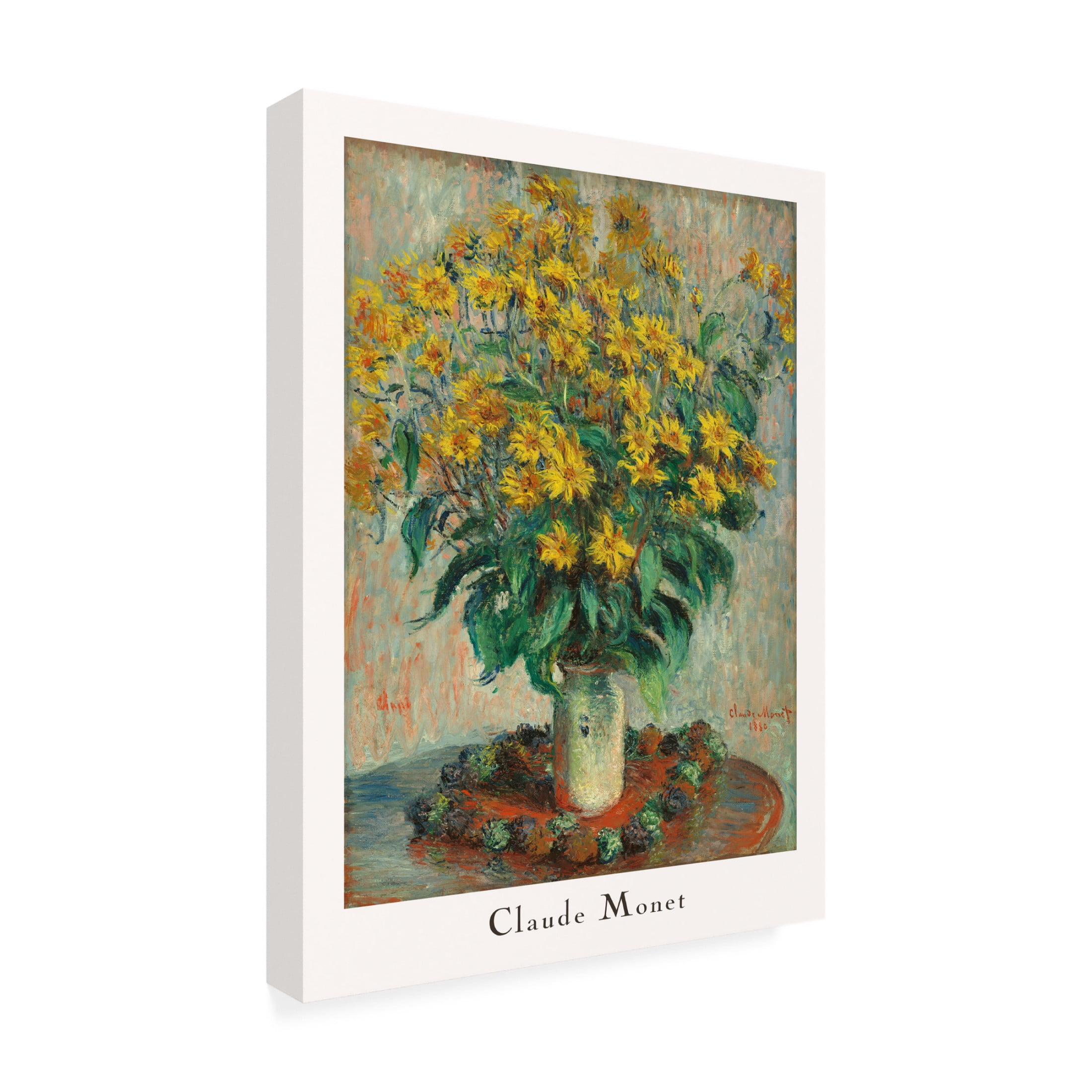 Trademark Fine Art Pictufy  Jerusalem Artichoke Flowers Canvas Wall Art