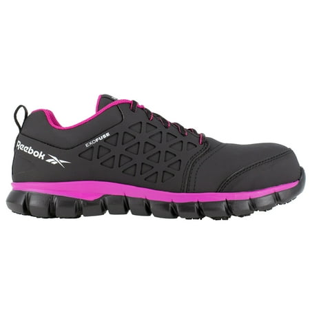 Reebok Work Womens Sublite Cushion Water Resistant Composite Toe Athletic Work Safety Shoes Casual