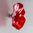 thumbnail image 4 of Longree 1PC Modern Hand Blown Gass Wall Art Platter, 12 Inch Diameter,  Red Accent, 4 of 8