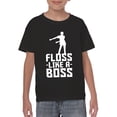 thumbnail image 4 of Floss Like A Boss - Flossin Dance Funny Emote Youth T Shirt - Medium - Black, 4 of 7