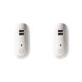 thumbnail image 2 of Bewildely Night Light Double USB Fast Charging Adjustable Timed Bedroom Lamp 10 Gear Control Shutdown 1W Remote 4500K 500lm House USB blanco 2piezas Bewildely CBP391968, 2 of 6