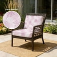 thumbnail image 2 of Outdoor Patio Cushion Covers 4 Pack Pink Leaf Patio Chair Cushion Covers with Ties and Zipper Waterproof Outdoor Seat Cushion Covers for Patio Furniture 22"x22", 2 of 9