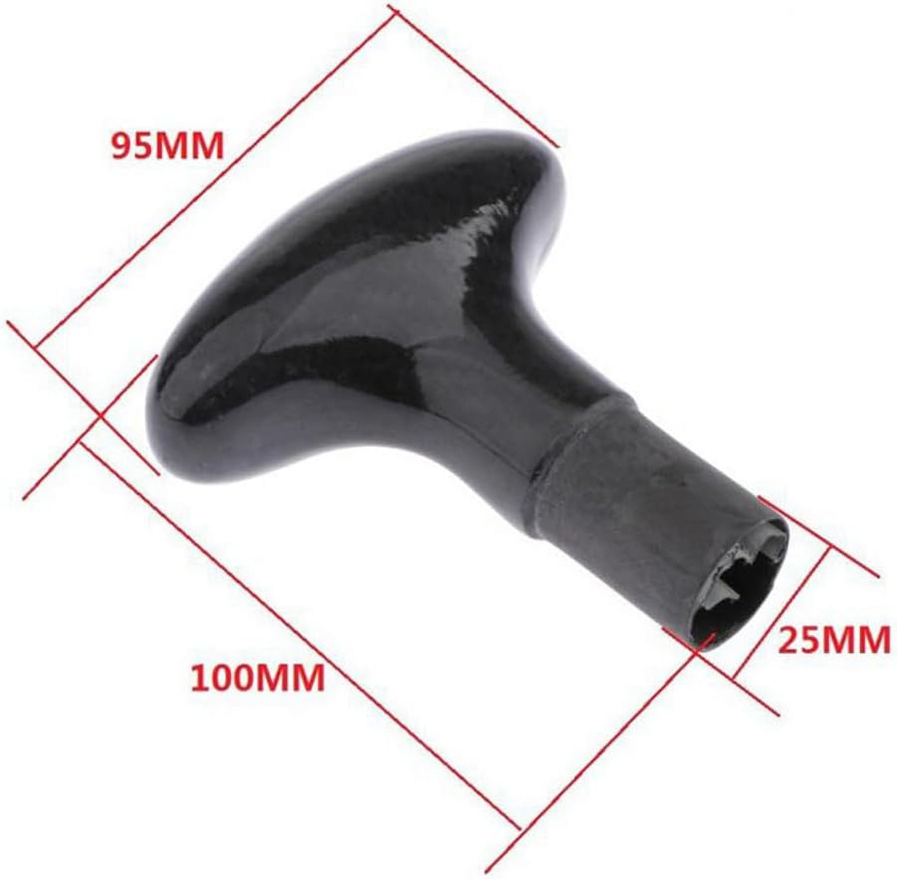 ABCISI Paddle Handle for Stand-up Paddle, T-Curved Ergo Handle, Carbon Fiber Palm Handle Replacement for Convert Your Kayak Paddle into a Single Oar