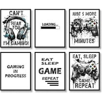 Fashion Wall Art Prints Set of 6 Cool Gaming Posters Gamepad Canvas Paintings Modern llustration Aesthetic Wall Decor Cool Street Pop Art Painting for Living Room Bedroom Game room 8x10in Unframed