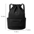 thumbnail image 3 of Qwtwty Drawstring Gym Backpack Bag for Men & Women, Sport Gym Sack Mini Travel Daypack, 3 of 5