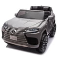 thumbnail image 2 of 24V Power Wheels Ride On Car for Big Kids, Officially Licensed Lexus LX600 2 Seater Electric Car for Kids, Ride On Cars with Remote Control, Battery Powered Riding Toy for Boys & Girls Ages 3–7 Gray, 2 of 10