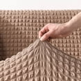 thumbnail image 4 of Dowbom Super Stretch Sofa Slipcover,Furniture Protector for 3 Cushion Couch All-inclusive Thicken Universal Non-slip Washable Couch Cover Elastic Sofa Cover for Living Room-3 Seater(190-230cm)-C, 4 of 8