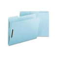 thumbnail image 2 of Nature Saver 1" Expansion Pressboard Fastener Folders Letter - 8 1/2" x 11" Sheet Size - 1" Expansion - 2 Fastener(s) - 2" Fastener Capacity for Folder - Pressboard - Light Blue - Recycled - 25 / Box, 2 of 8