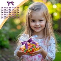 Kraoden Elegant Bow Ribbon for Gift Wrapping and Food Packaging, Durable Nylon & Spandex Material, Ideal for Holidays, Weddings, and Special Occasions, 50 Pack