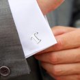 thumbnail image 4 of Gemelos del Alfabeto para Hombre, Gemelos, Gemelos para Hombre, Gemelos para Hombre para Negocios de Bodas, 4 of 5