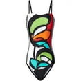 thumbnail image 4 of Ketyyh-chn99 Maillots de Bain Grande Taille pour Femmes Robe de Bain pour Femmes Contrôle du Ventre One Piece Robe de Bain Maillots de Bain pour Femmes Contrôle du Ventre Robes de Bain Jupe Maillot de Bain Multicolore,TG, 4 of 5