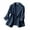 Navy, variant on Quealent 2024 Fall Linen Blazer Women 3/4 Solid Color Stretchy Ruched Sleeve Fully Lined Lightweight Breathable Casual Work Jacket for Women (Gray,XL)