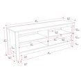 thumbnail image 2 of CorLiving Norio Faux Wood TV Stand with 4 Open Shelves for TVs up to 75", 2 of 10
