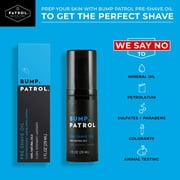 Bump Patrol Pre Shave Oil for Men, Smooth Razor Glide - 1 fl oz, 2 Pack, Lightweight shave prep with rosemary and lavender oils. Helps improve razor glide, soften hair, and reduce tugging.