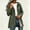Army Green women fall winter long sleeve jacket a1, variant on Women's Fall Winter Long Sleeve Hooded Button Down Open Front Casual Coat Outwear Solid Trendy Jackets Blazer Dressy Basic Fashion Tops, Army Green S