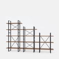 thumbnail image 4 of Davee Antique Walnut and Metal Etagere Bookcase-106.5"W*71"H, 4 of 5