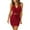 Red, variant on asddcavvf Dresses for Women Women's Summer Slimming Sexy Short Lace Up Front Pleated Holloway Dress