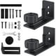 thumbnail image 1 of Juego de 2 rieles para piso, rieles para piso para puertas corredizas de madera, rieles para piso ajustables con 8 opciones de configuración para puertas corredizas de madera, puertas de granero,, 1 of 5