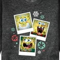 thumbnail image 3 of SpongeBob SquarePants - Christmas Photo Collage - Men's Crew Neck Fleece Pullover, 3 of 6