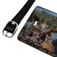 thumbnail image 2 of Rocky Mountain National Park Animals Moose Cougar Bear Beaver Elk Rectangle Leather Luggage Card Suitcase Carry-On ID Tag, 2 of 8
