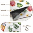 thumbnail image 2 of Watermelon Round Rug 5ft Washable Circle Kitchen Rugs Non Slip Summer Tropical Palm Leaf Lemon Floral Large Area Rug Indoor Floor Carpet for Bedroom Living Room Home Office Dining Room Nursery, 2 of 8