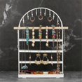 thumbnail image 4 of Black 5-Layer Arch Type Jewelry Display Ring Storage Box Earring Rack, 4 of 5