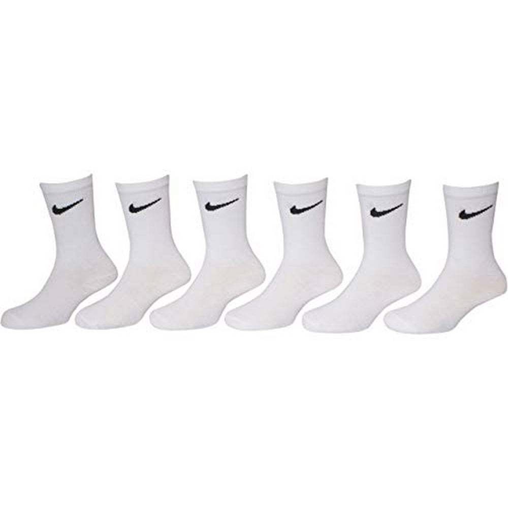 Nike NIKE Young Athletest Crew 6 Pair Socks Kids 10C 3Y 5 7 Sock Size nike-nike-young-athletest-crew-6-pair-socks-kids-10c-3y-5-7-sock-size