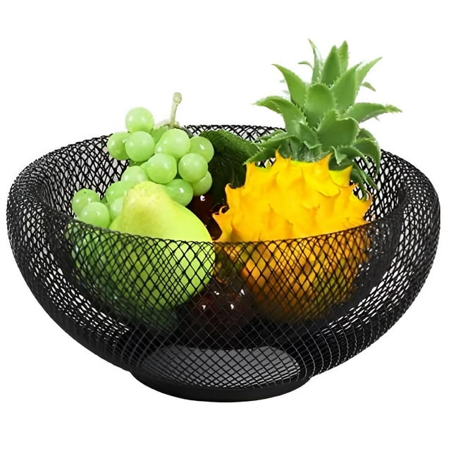 CESTA DE FRUTAS MODERNA: la canasta de frutas creativa como un hermoso centro de mesa aumenta el valor de la decoración del hogar en la encimera de su cocina.