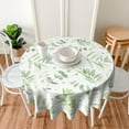thumbnail image 2 of Sage Green Tablecloth Round 60 Inch Spring Leaf Table Cloth Washable Spillproof Wrinkle Free Watercolor Olive Green Eucalyptus Fabric Farmhouse Teal Table Cover for Indoor Outdoor Kitchen Dinning, 2 of 6